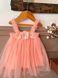 Vestido 3D Rosa Pastel