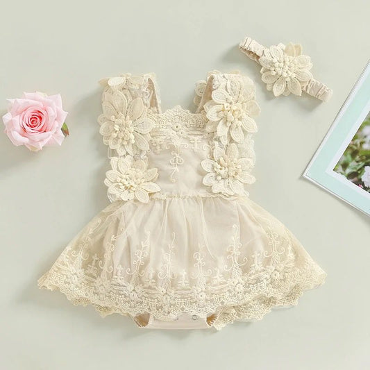 Vestido New Romantic Beige