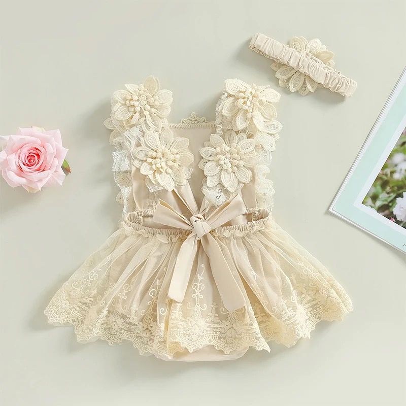Vestido New Romantic Beige