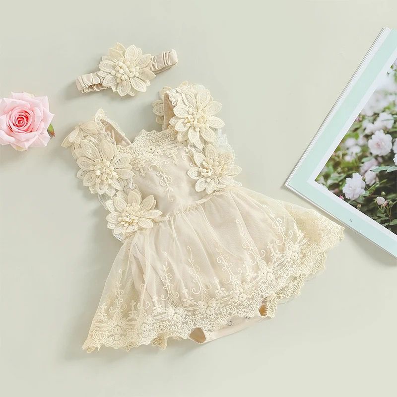 Vestido New Romantic Beige