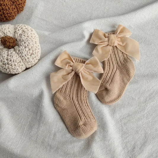 Medias Short Pana Bow Beige