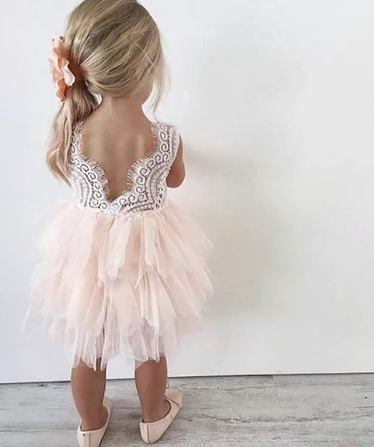 Vestido Tul Princess Soft Pink