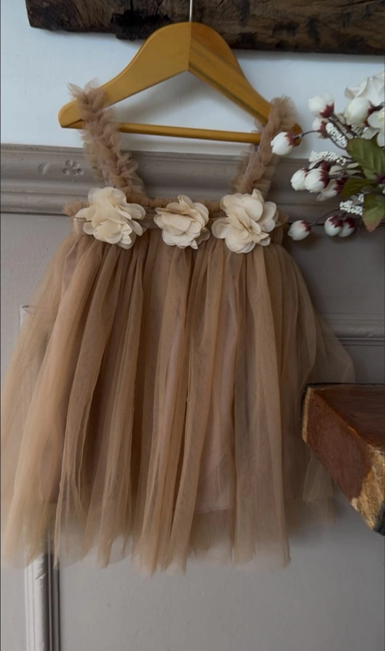 Vestido 3D Rosa Pastel