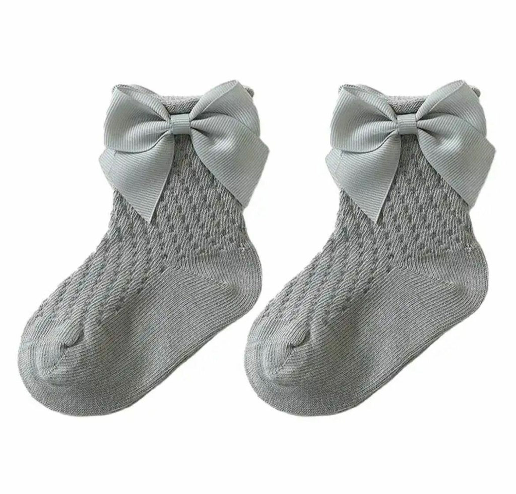 Medias Bow Caladas II Gris