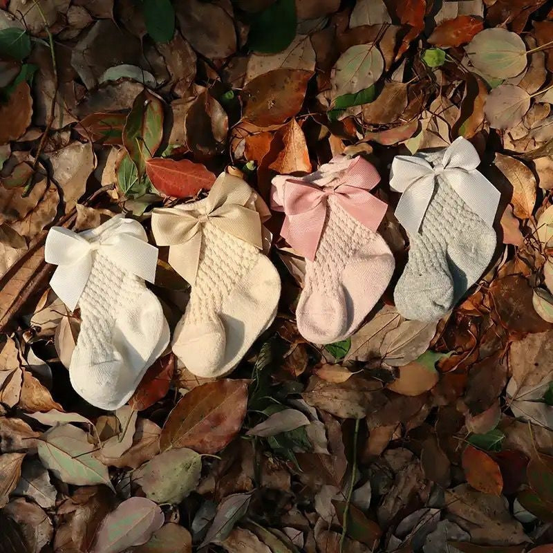 Medias Bow Caladas II Gris