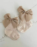 Medias Bow Caladas II Beige